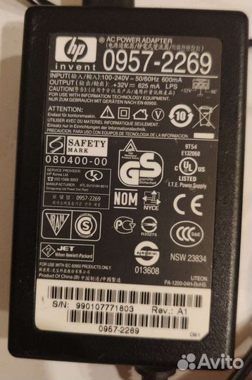 Блок питания для принтера HP