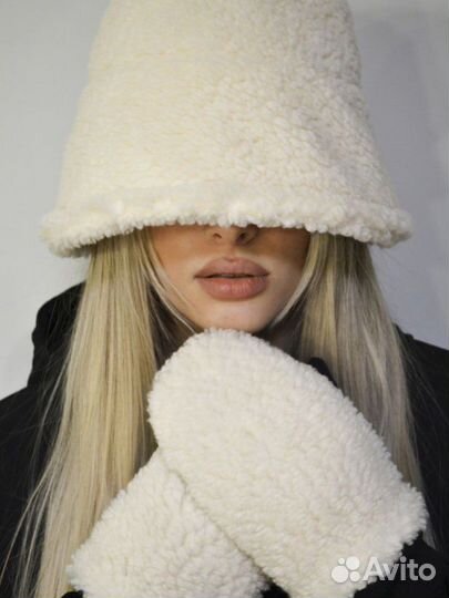 Панама женская зимняя меховая тёплая
