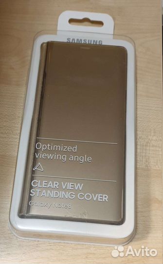 Чехол на samsung galaxy note 8 clear view