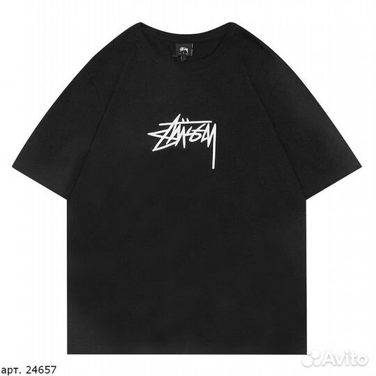 Футболка Stussy nice black Чёрная