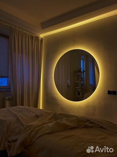 Зеркала с подсветкой доставка установка замер