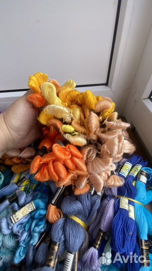 Нитки мулине,х\б и шерстяные