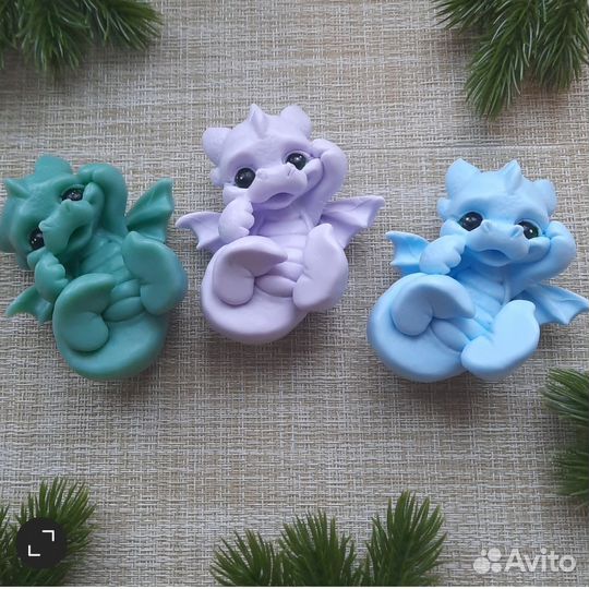 Мыло ручной работы дракон