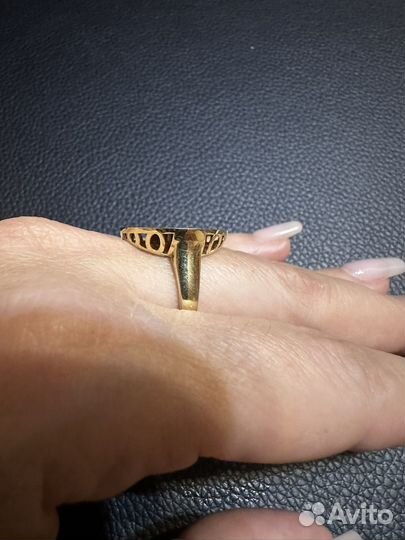 Золотое кольцо монетка