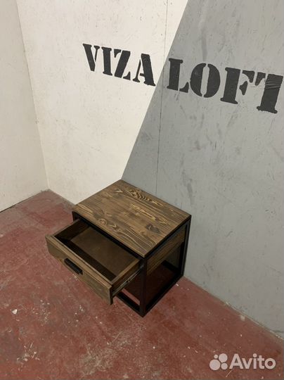 Тумбочка прикроватная лофт