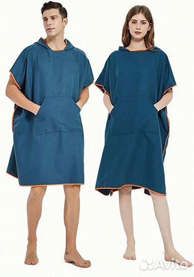 Шов. Серф-пончо / халат / туника на пляж, в баню