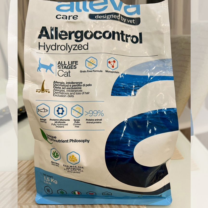 Alleva allergocontrol для кошек 1,5 кг