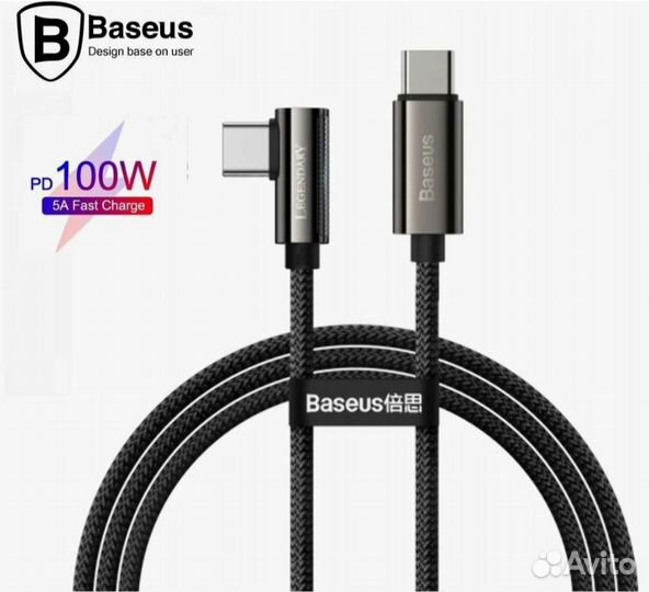 Кабель Baseus Legend Type-C to Type-C 100W 2м