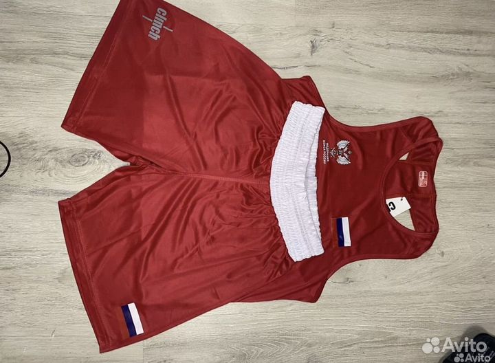 Боксерская форма clinch красная фбр