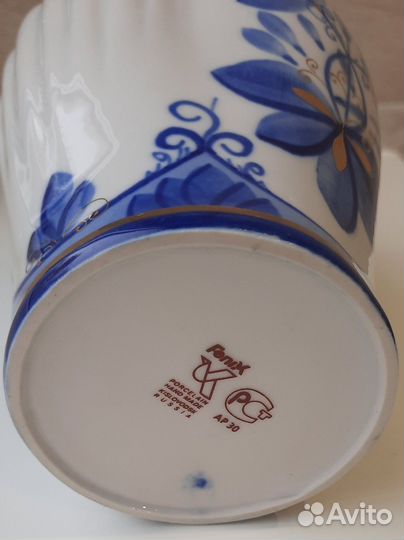 Кисловодский фарфор. Ваза. Кувшин. Чайница