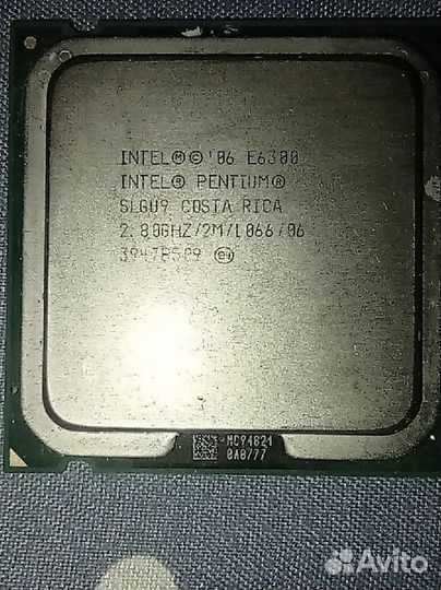 Процессор Intel Pentium E6300 2 x 2800 мгц