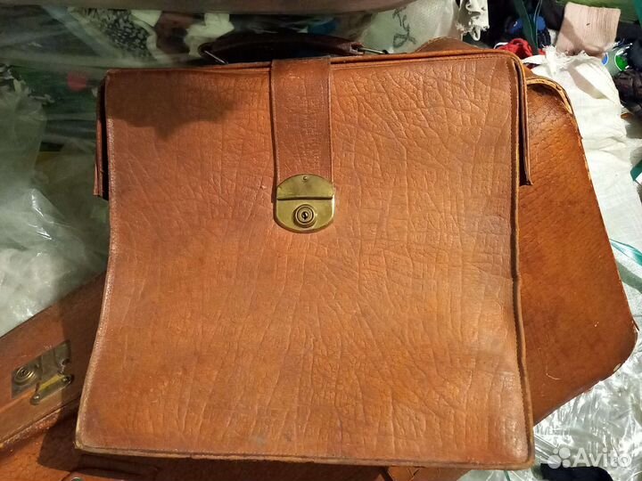 Портфель натуральная кожа стариный