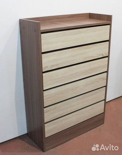 Тумба под обувь на 3 ящика Шимо тёмный/Дуб сонома