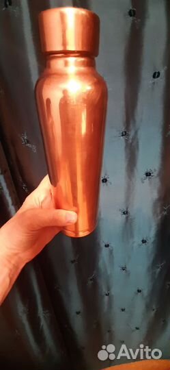 Бутылка медная для настаивания воды (Индия)