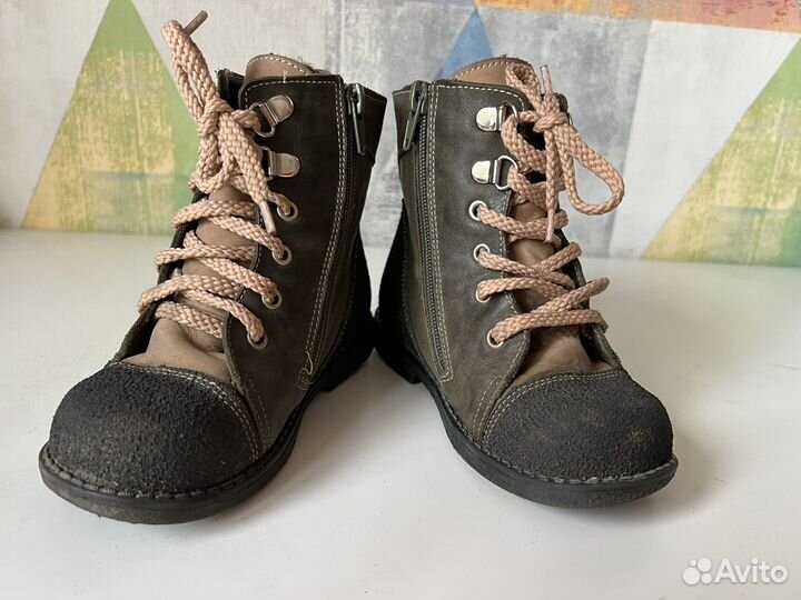 Ботинки зимние 25р натуральный мех