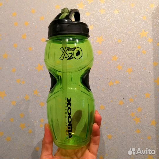 Фляга Бутылка Спорт с трубочкой