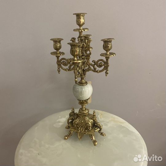 Бронзовый подсвечник/канделябр