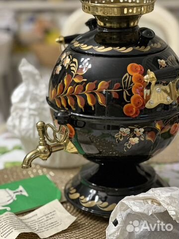 Электросамовар с художественной росписью СССР