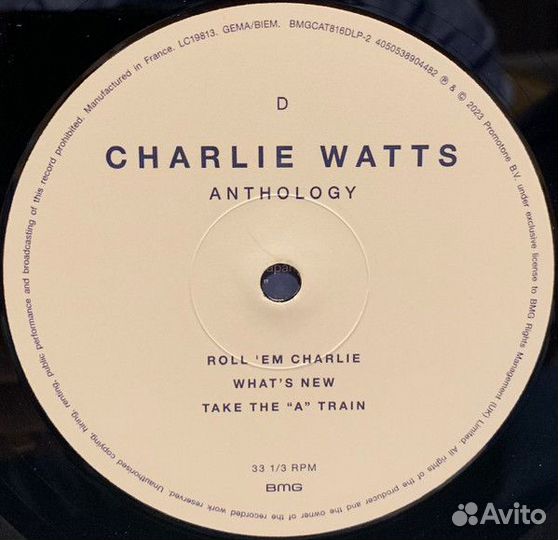 Виниловая пластинка Watts, Charlie - Anthology (Bl