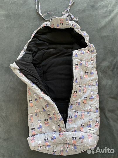 Конверт и рукавички для коляски мимими