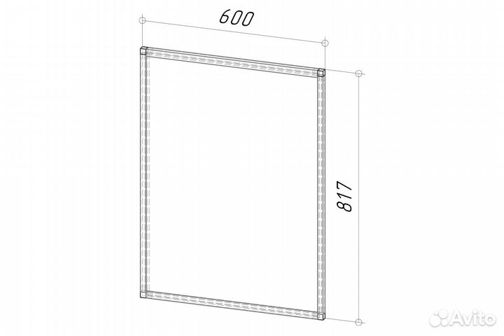 Вешалка Грань (600)