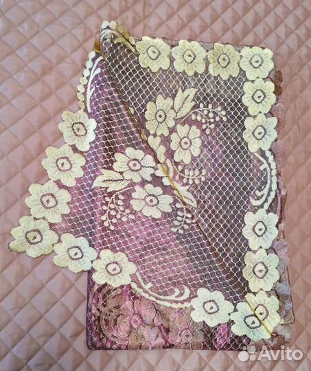 Скатерть кружевная хамелеон новая на большой стол