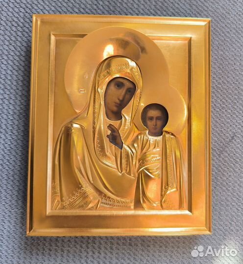 Казанская икона Пресвятой Богородицы серебро 84