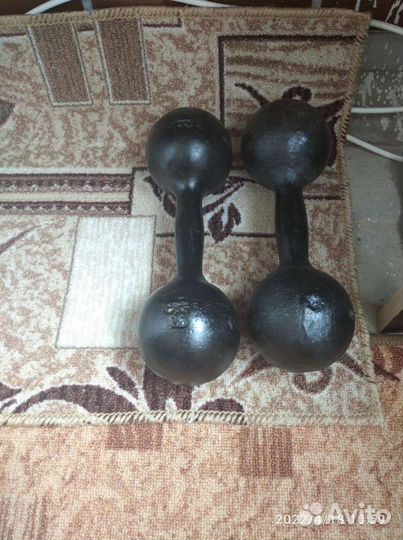Гантели бу 8 кг СССР чугун