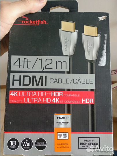 Кабели hdmi 4K VGA DVI DP toslink видео аудио
