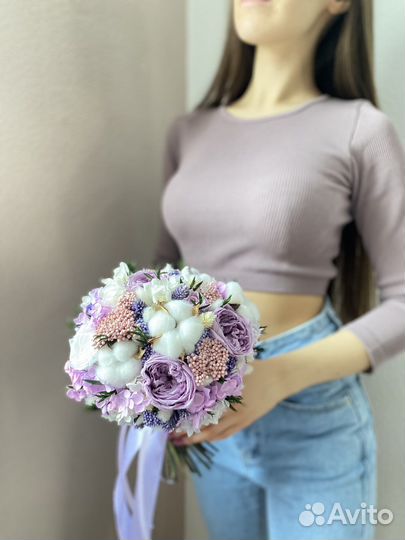 Букет невесты из сухоцветов