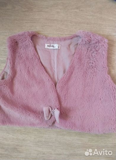 Жилетка мех на девочку