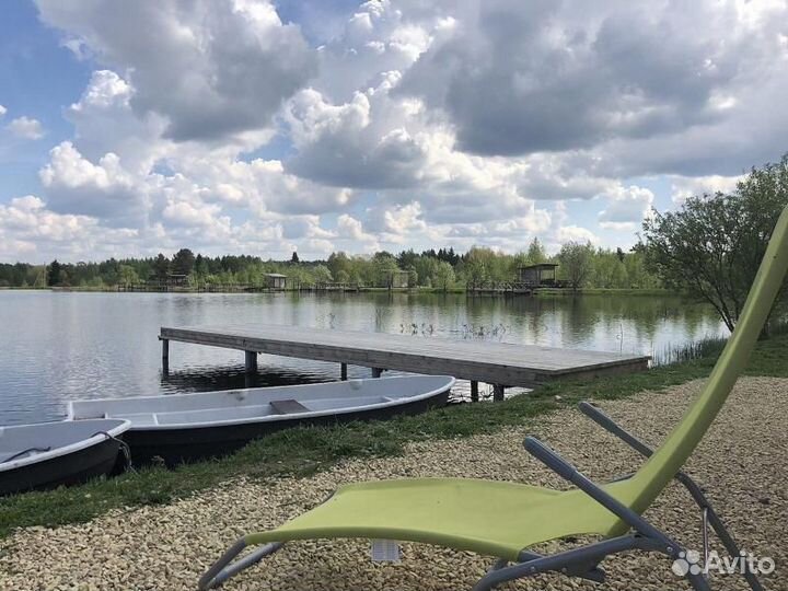 Сауна в доме у пруда