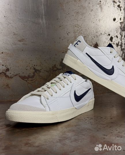 Nike Blazer Low Jumbo White Navy Оригинал