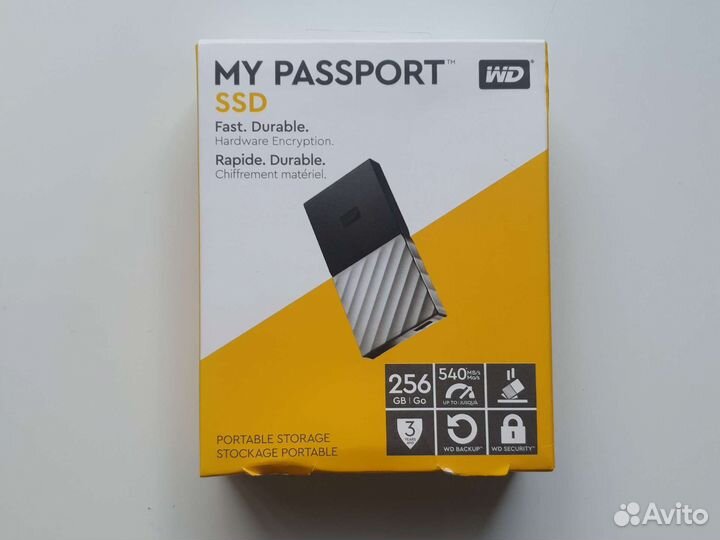 Внешний SSD wd my passport 256gb