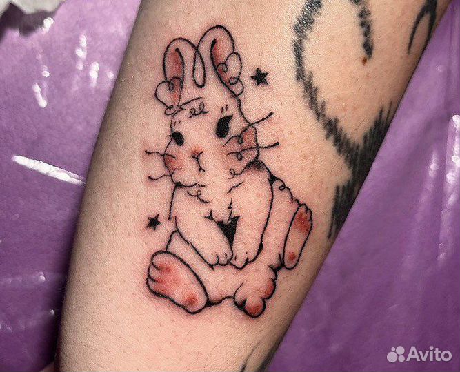 Модель на татуировку, тату за расходники