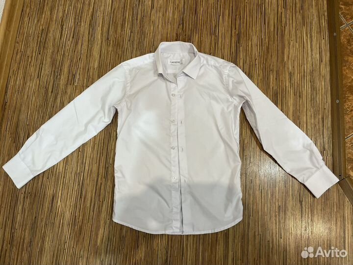 Рубашка для мальчика, белая, рост 140-146