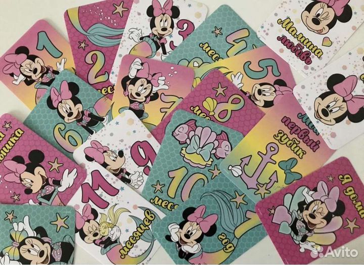 Карточки для фотосессии новорождённого