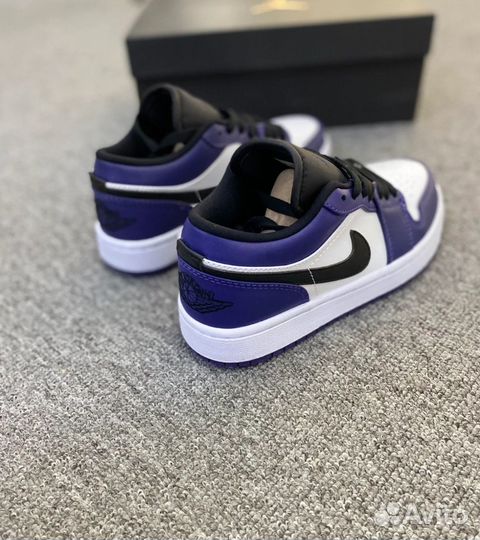 Кроссовки Air Jordan 1 Low Court Purple оригинал