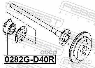 Ступица колеса зад прав/лев 0282GD40R Febest