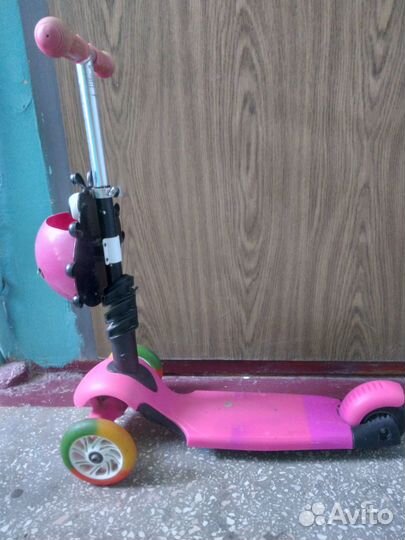 Самокат детский трехколесный бу