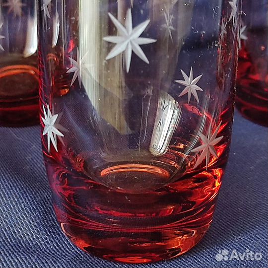 Набор высоких авторских стаканов Люкс Эстония 70-е