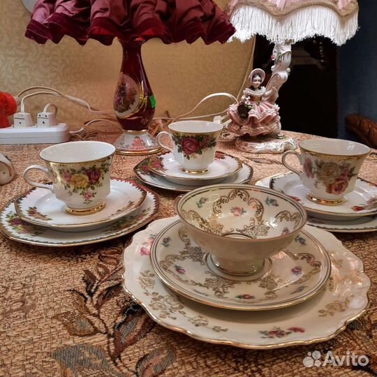 Чайные тройки.германия.винтаж