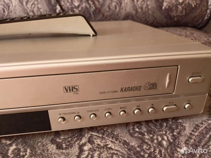 Видеомагнитофон dvd и vhs, караоке