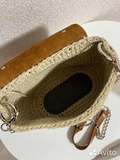 Сумка натуральная кожа коричневая