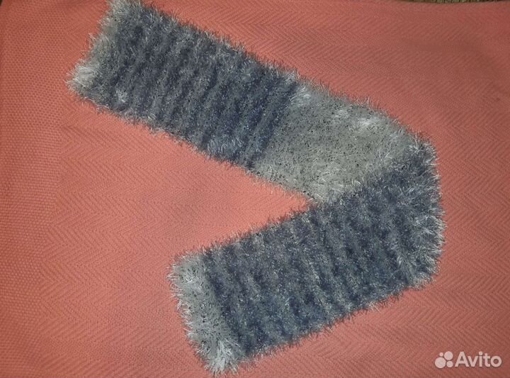 Шарф вязаный / травка Снуд-хомут