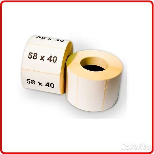 Термо Этикетки 58х40 мм эко от 1 ролика