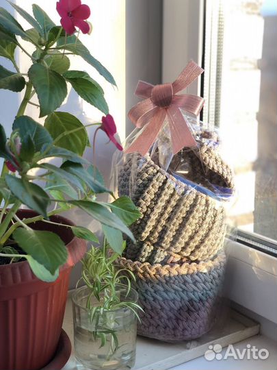 Корзинки интерьерные набор ручная работа