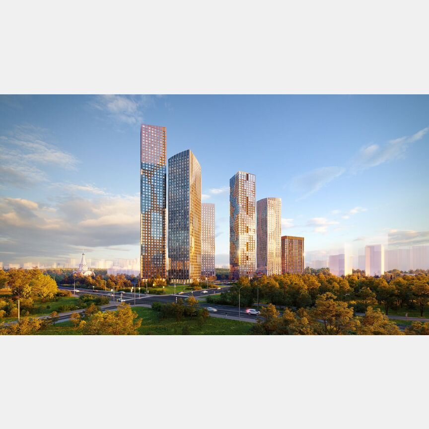 3-к. квартира, 60,6 м², 43/45 эт.