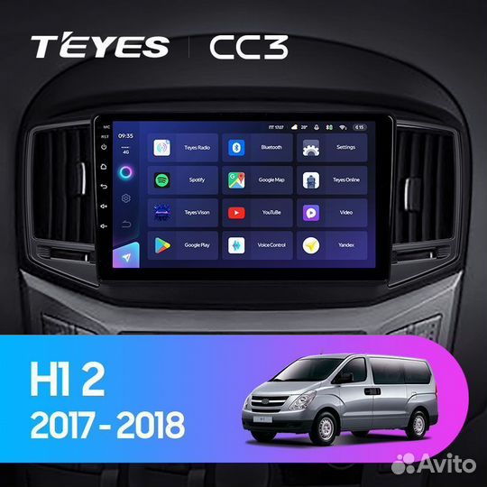 Магнитола Teyes CC3 4/32 Hyundai H1 2017-2021