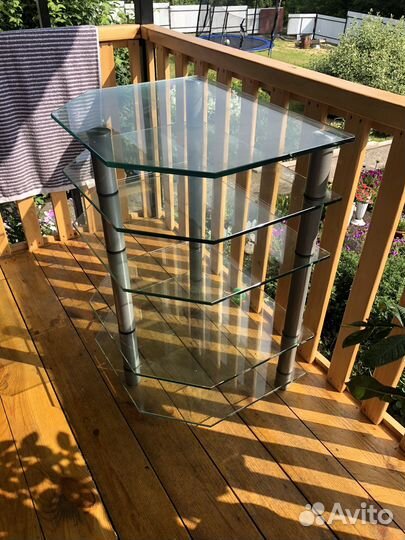 Стеклянная тумба под тв